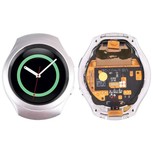 LCD-Bildschirm-Digitalisierer mit Rahmen Samsung Galaxy Gear S2 SM-R720 (Weiß)