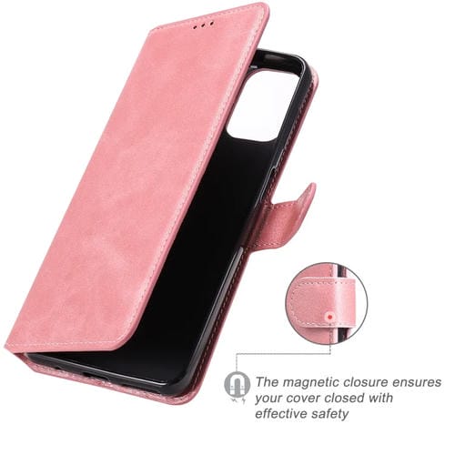Para Motorola Moto G9 Plus Classic Calf Texture PU + TPU Funda de cuero con tapa horizontal, con soporte, ranuras para tarjetas y billetera (oro rosa)