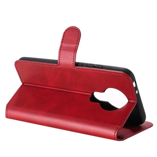 Para Nokia 3.4 / 7.3 Classic Calf Texture PU + TPU Funda de cuero con tapa horizontal, con soporte, ranuras para tarjetas y billetera (rojo)