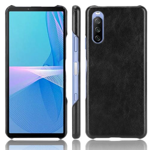 Para Sony Xperia 1 III A prueba de golpes Litchi Texture PC + Case (Negro)