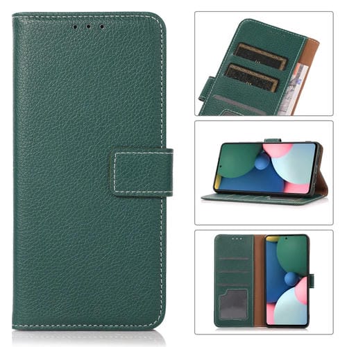Para Motorola Moto G30 / G20 / G10 4G Litchi Texture PU + TPU Funda de cuero Horizontal Flip con soporte y ranuras para tarjetas (verde)