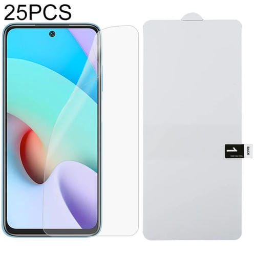 Para Xiaomi Redmi 10 25 PCS Protector de pantalla completa Película de hidrogel a prueba de explosiones