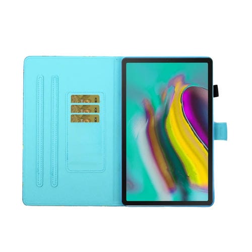 Funda para Galaxy Tab S5E T720 Cuero Pu Tapa Horizontal Soporte Ranura Tarjeta Suspensión (Mármol Azul)