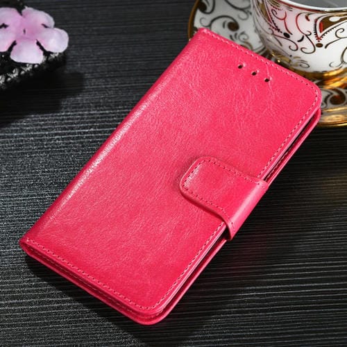 Para Huawei Nova 8 Crystal Texture Horizontal Flip Funda de cuero con soporte y ranuras para tarjeta y billetera (Rose Rojo)