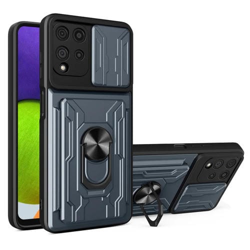 Funda Telefónica para Samsung Galaxy A22 4G Sliding Camshield Card (Gray)