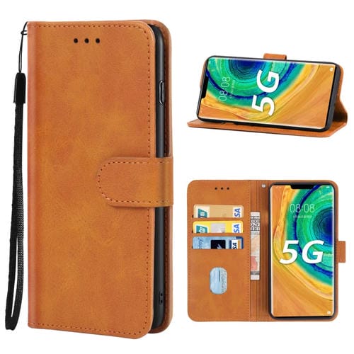 Funda Telefónica de Cuero para Huawei Mate 30E Pro 5G (Brown)