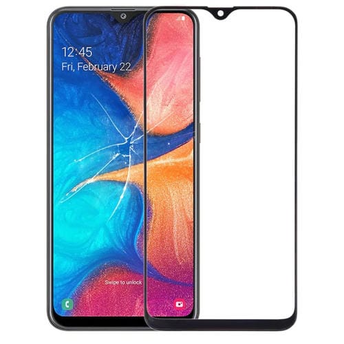 Front Screen Samsung Galaxy A10e/A20e Glass Lens Exterior with Transparent OCA Adhesive