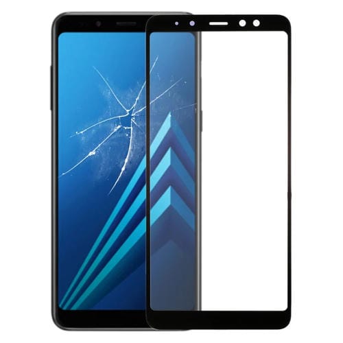 Pantalla Frontal Lente de Vidrio Exterior Samsung Galaxy A8+ A730 con Adhesivo OCA Transparente