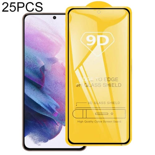 Para Samsung Galaxy S21+ 5G 25pcs Pantalla de pegamento completo PelĂcula de vidrio templado
