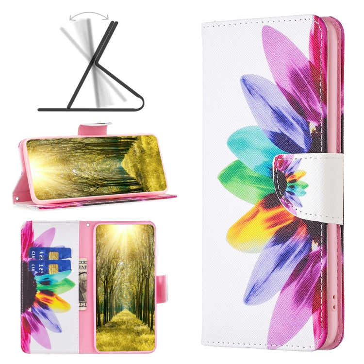 Para Sony Xperia 1 III Dibujo de la caja del teléfono del patrón (flor del sol)