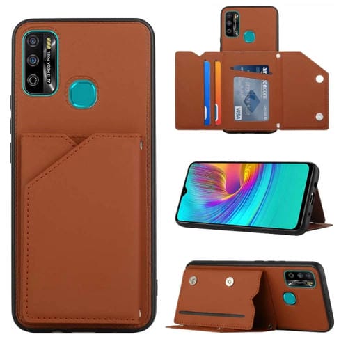 Para Infinix Hot 9 Play Skin Feel PU + TPU + PC Ph.