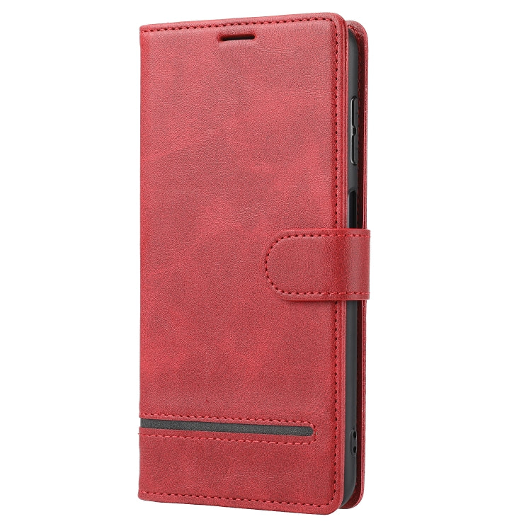 Para Samsung Galaxy Note10+ Cape de cuero Flip de billetera clásica (rojo)