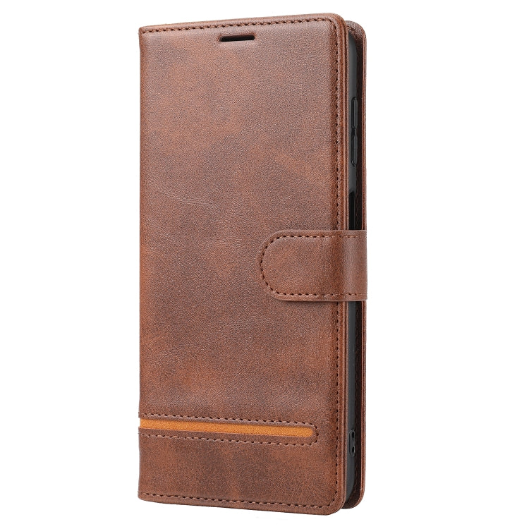 Para Samsung Galaxy Note10+ Cape de cuero Flip de billetera clásica (marrón)