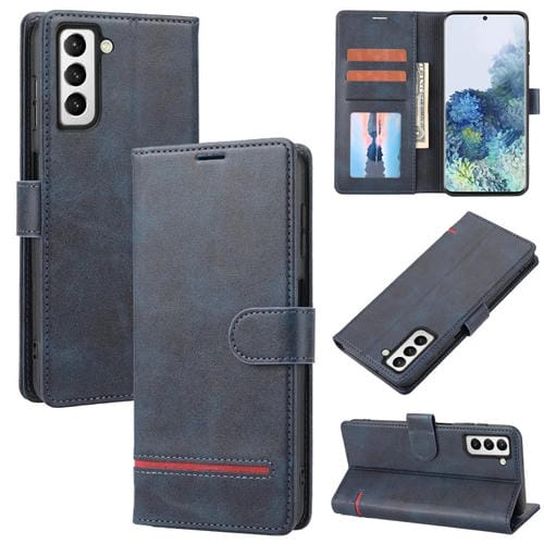 Para Samsung Galaxy S21+ 5G Classic Wallet Flip Leather Case (azul)