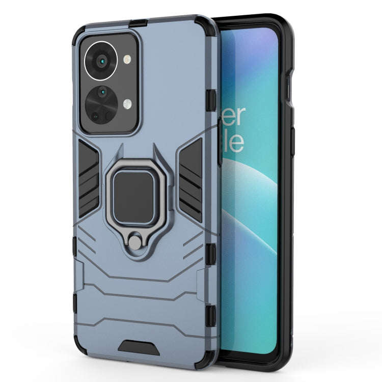 Magnetic Ring Holder para OnePlus Nord 2T 5G PC + TPU (Azul Marino)