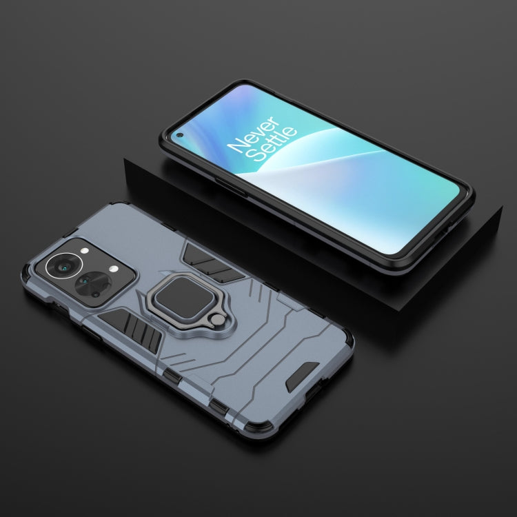 Magnetic Ring Holder para OnePlus Nord 2T 5G PC + TPU (Azul Marino)