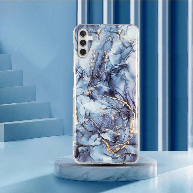 Para Samsung Galaxy A13 5G IMD Marble Pattern TPU Funda para teléfono (gris)