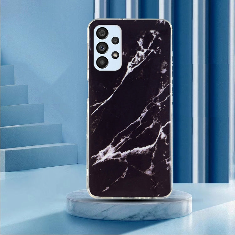 Para Samsung Galaxy A32 4G IMD Marble Pattern TPU Phone Case (Negro)