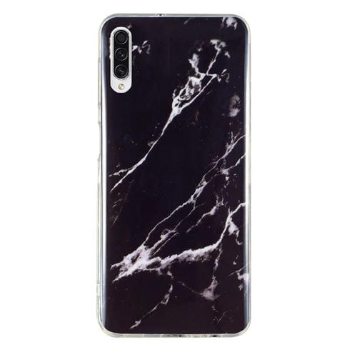 Funda para Samsung Galaxy A50 TPU con patrón mármol IMD (Negro)