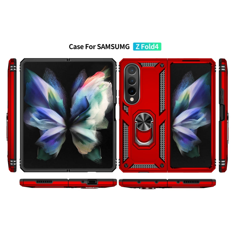 Para Samsung Galaxy Z Fold4 a prueba de golpes TPU + PC Phone Case (Rojo)
