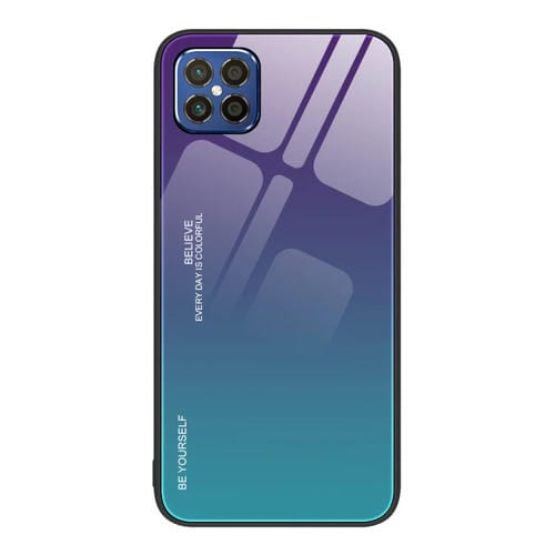 Para Huawei nova 8 SE Gradient Color Glass Case (Aurora Blue)