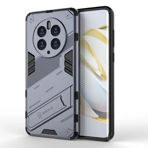 Funda 2 en 1 Huawei Mate 50 Pro Punk Armor PC + TPU a Prueba de Golpes con Soporte Invisible (Gris)