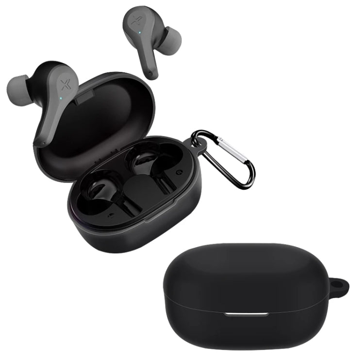 Funda de Silicona para Edifier Xemal X5 Pure Color Wireless Bluetooth Auricular (Negro)