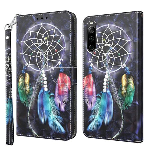 Estuche para Sony Xperia 10 IV de Cuero Pintado en 3D Atrapasueños Colorido