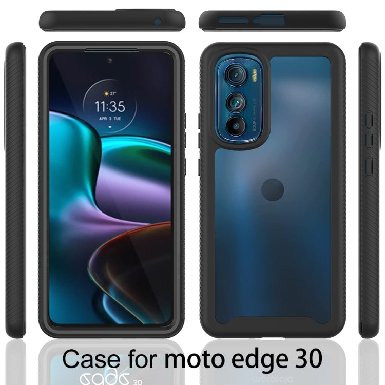Estuche híbrido a prueba de golpes para Motorola Moto Edge 30 Starry Sky (Azul Claro)