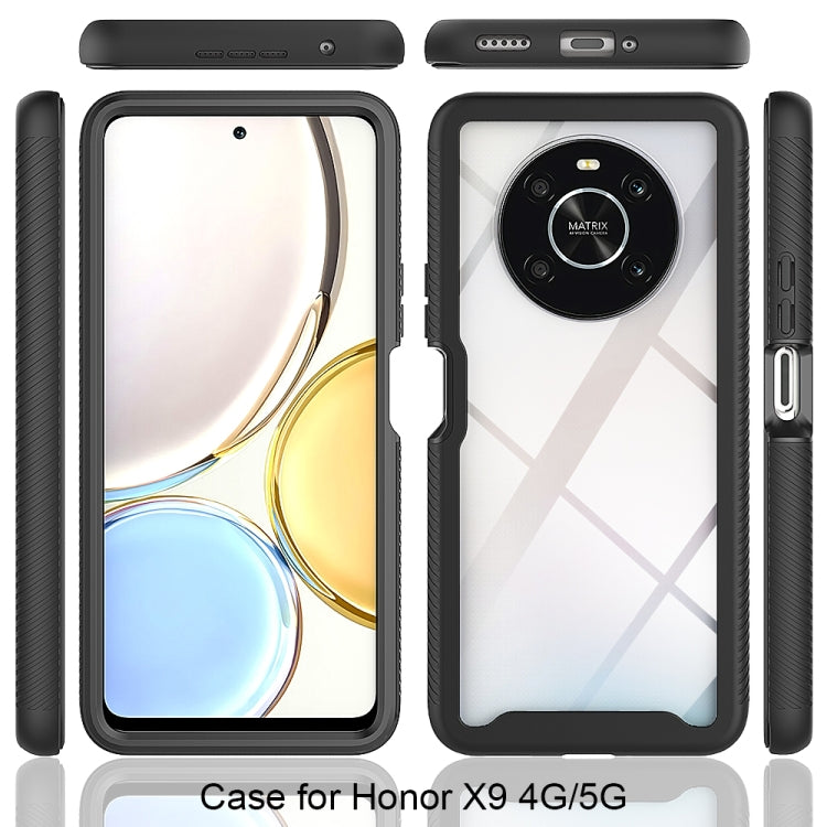 Estuche híbrido a prueba de golpes para Honor X9 4G 5G y Magic4 Lite (Negro)