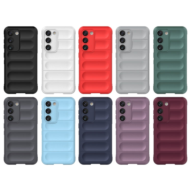 Para Samsung Galaxy S23 5G Magic Shield TPU + Estuche para teléfono de franela (Gris)