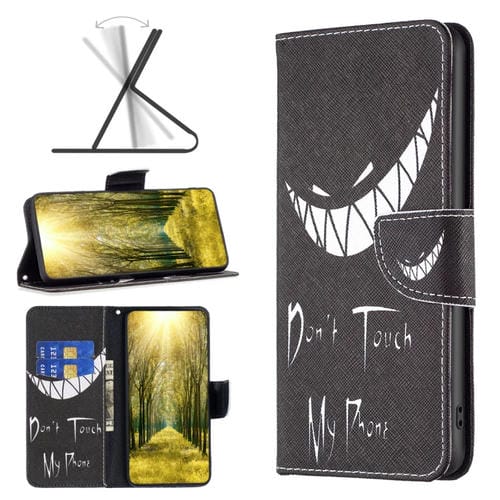 Para Motorola Moto G72 Patrón de dibujo Funda de cuero para teléfono (Smirk)