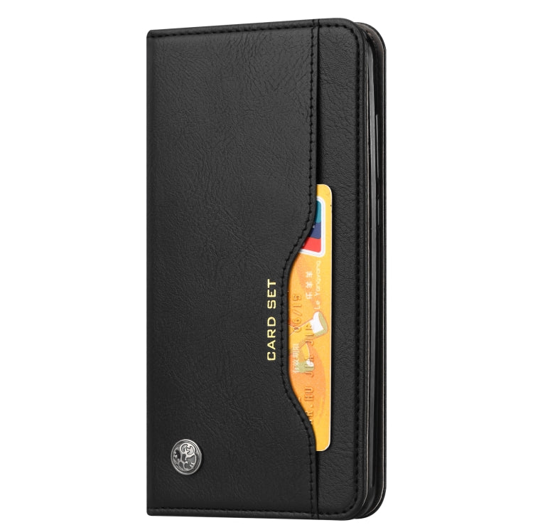 Para Samsung Galaxy S23 5G Knead Skin Texture Horizontal Flip Leather Phone Case (Negro)