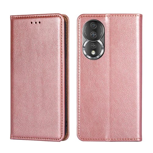 Estuche para Honor 80 de Cuero Magnético con Aceite Brillante (Oro Rosa)