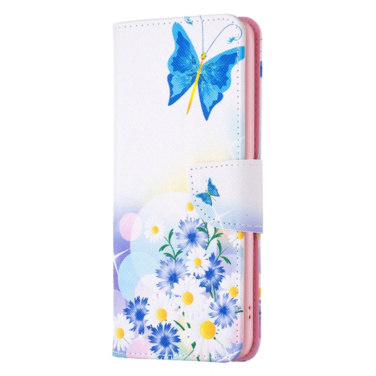 Estuche de Cuero para Motorola Moto E13 4G con Patrón Butterfly Love (Coloreado)