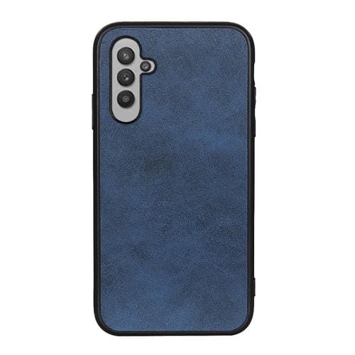 Estuche para Teléfono Samsung Galaxy A24 Pu Textura Becerro Dos Colores Orificio Preciso (Azul)