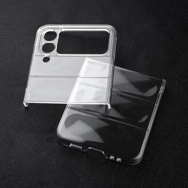 Para Samsung Galaxy Z Flip3 5G transparente brillante caja del teléfono de la PC