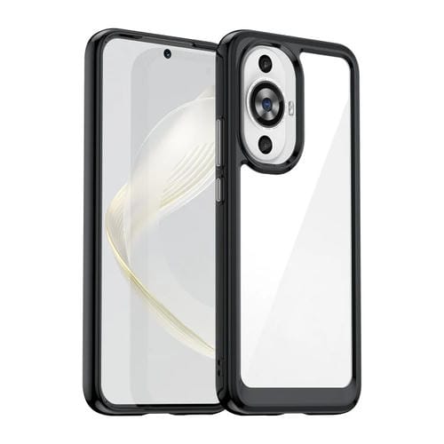 Funda de Teléfono Acrílico + TPU para Huawei Nova 12 Lite Serie Colorida (Negra)