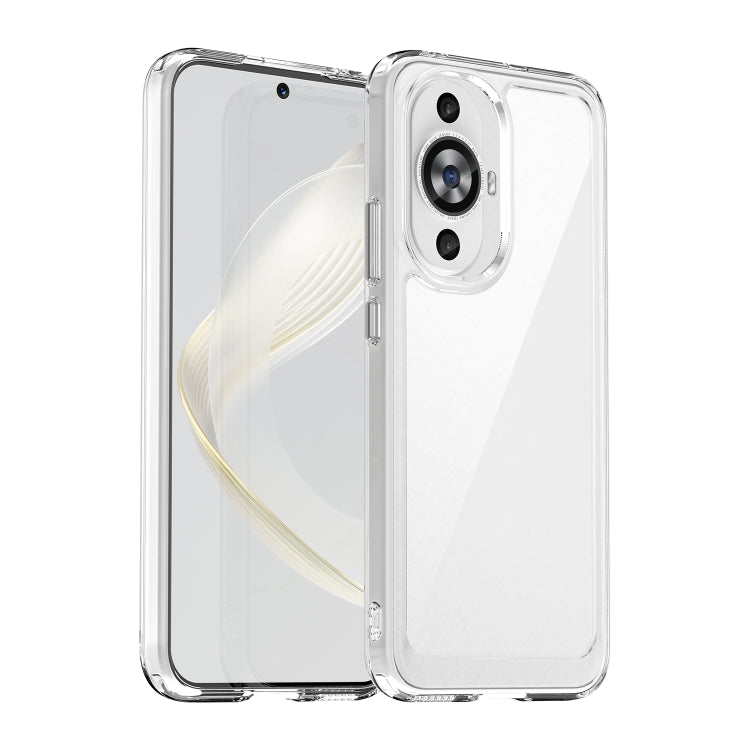 Funda de Teléfono Acrílico y TPU para Huawei Nova 12S Serie Colorida (Transparente)