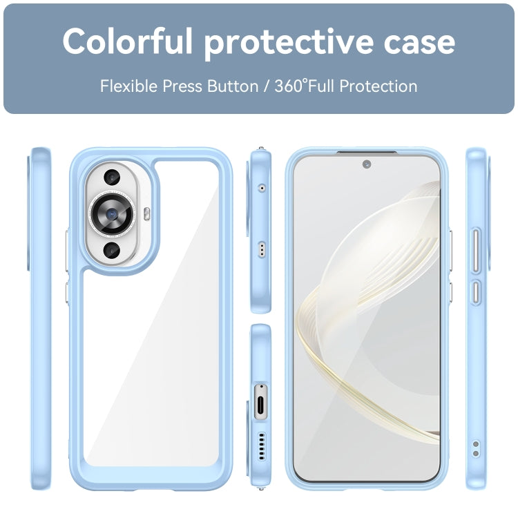Funda de Teléfono Acrílico y TPU para Huawei Nova 12S Serie Colorida (Azul)