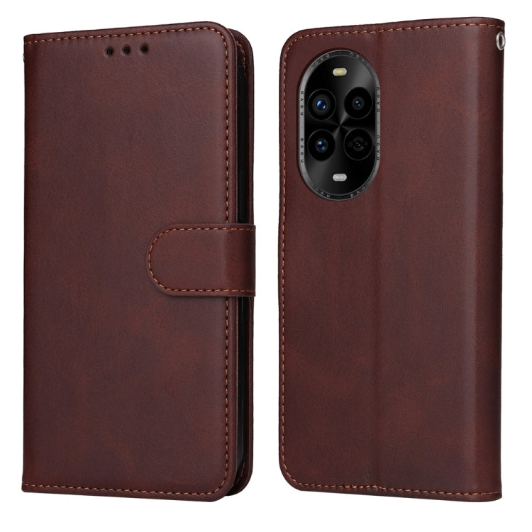Funda Piel con Tapa y Textura de Becerro para Huawei Nova 13 Pro (MarrĂłn)