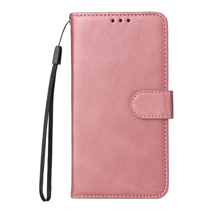 Funda Clásica de Piel con Tapa y Textura de Becerro para Huawei Nova 13/Nova 12 (Oro Rosa)