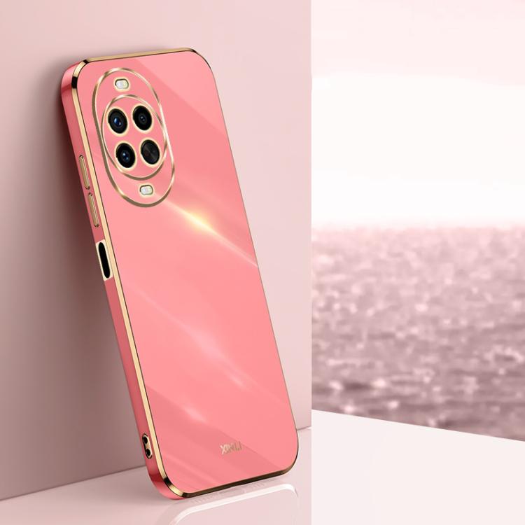 Funda de TPU con borde recto y galvanizada 6D para Huawei Nova 14 Pro XINLI (rojo espino)
