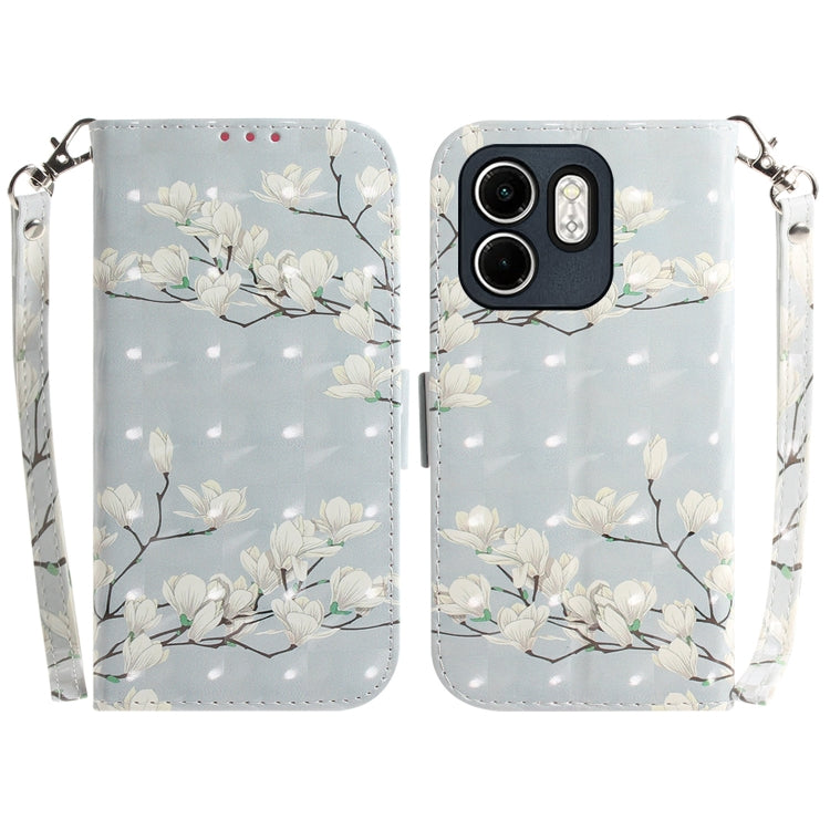Funda de Cuero con Tapa Horizontal para Infinix Hot 50I/Smart 9 (Magnolia)
