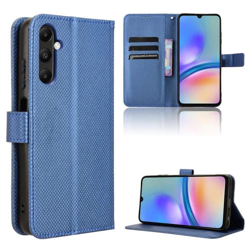 Funda para Samsung Galaxy A05S 4G Cuero Textura de Diamante (Azul)