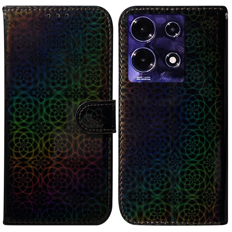 Caja de Teléfono de Cuero para Infinix Note 30I con Hebilla Magnética (Negro)