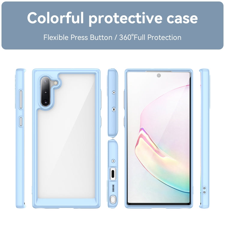 Para Samsung Galaxy Note10 Colorful Series Acrylic + TPU Phone Case (Azul)