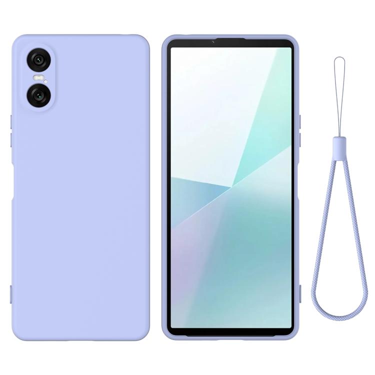 Funda de Silicona Líquida para Sony Xperia 10 Vi a Prueba de Golpes (Puro)