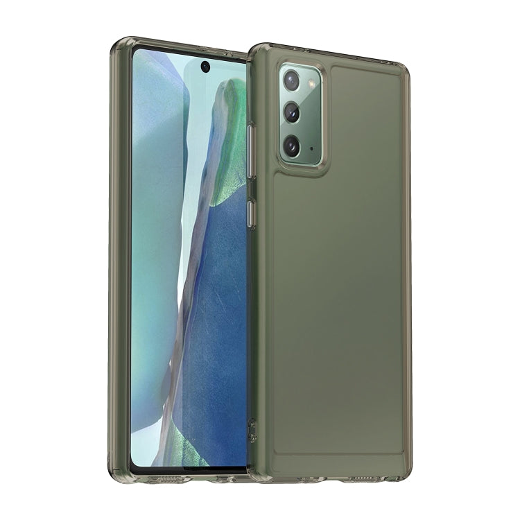 Para Samsung Galaxy Note20 Candy Series TPU Phone Case (Gris transparente)
