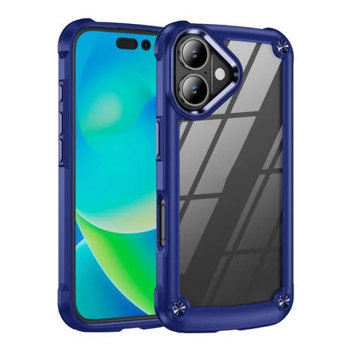 Funda protectora de lente de TPU + PC para iPhone 17 (azul)